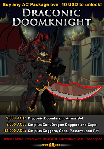 Draconic Doom Knight RPG Armor Set Special Deal 