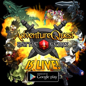 New iOS Android game Adventure Quest Battle Gems Battle On