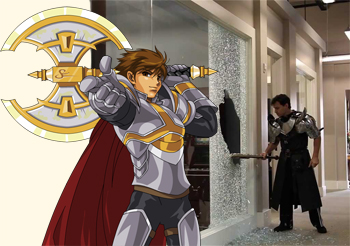 Professional Paladin with a major in window breaking. Artix window break