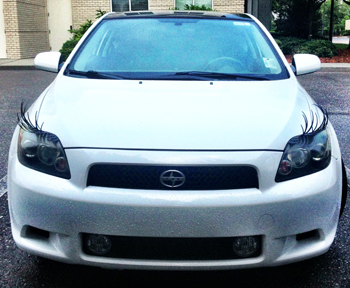 Car Eyelashes scion tc beleen