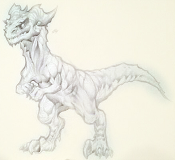 Sketchy Raptor looks sketchy... Legion Raptor sketch in online adventure game