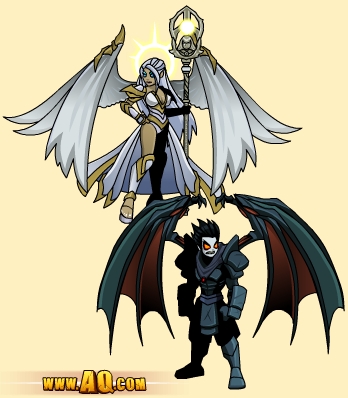 Fantasy game art for heroes and villains