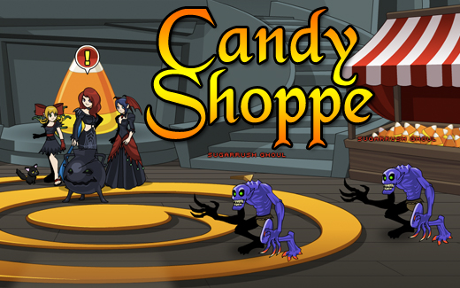 Sweet treats in the Mogloween Candy Shoppe Happy Holloween video game event Candy Shoppe