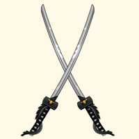 dual katanas ninja shinobi dragon games