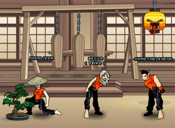 Becca, Miralissa, and JihadTheLegend training for Ninja Warrior! Ninja Warrior Training in online adventure game