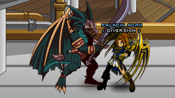 Paladin Adam bravely fights Sky Pirates! Paladin Adam fights Sky Pirates