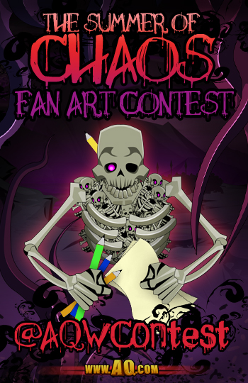 summer of chaos fan art contest in free mmo adventurequest worlds