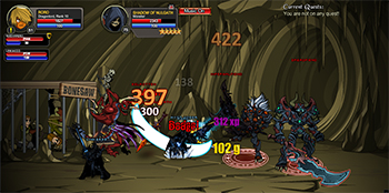 free rpg mmo bonesaw cave battle