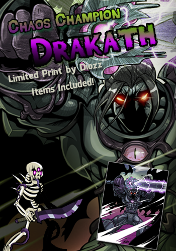 Allow Chaos to Consume You! Order Now at HeroMart! New Chaos Champion Drakath Print