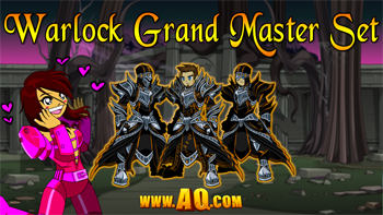Click to watch me on YouTube! Action adventure MMORPG Armor Rare Warlock Grand Master Set