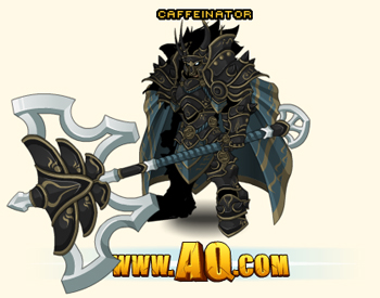 Caffeinator in a Chaos Armor Set. Wicked! Chaos Armor preview