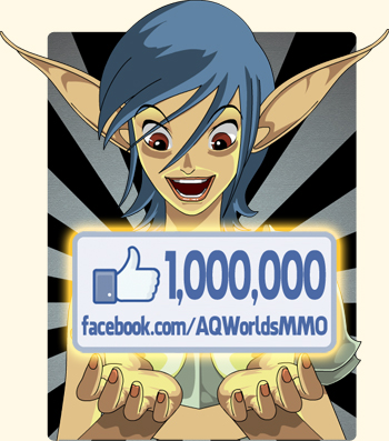 Facebook 1 milhão concurso gostos em jogo de aventura on-line