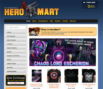 An all new HeroMart.com! new heromart website