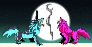 2 wolves howling at the moon 2 wolves howling at the moon