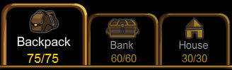 75 bag slots bag